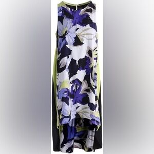 Floral Sleeveless High Low Maxi Dress